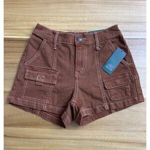 Wild Fable Juniors Casual Summer Brown Cargo Shorts Size XXS